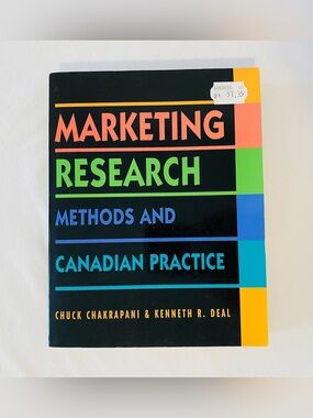Marketing Research Methods and Canadian Practice - Textbook